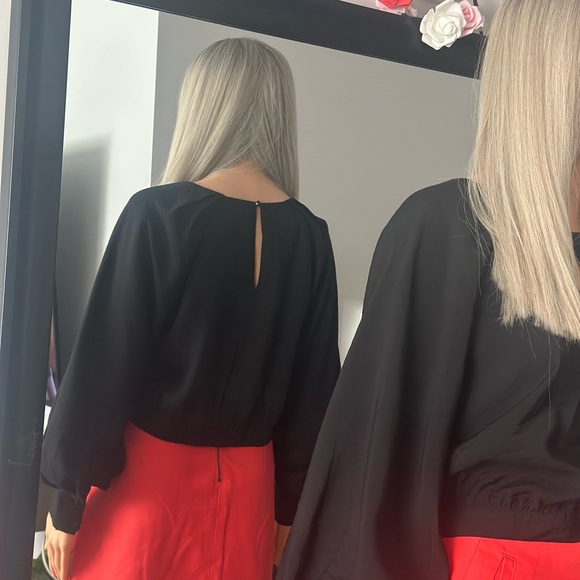 Banana Republic Black Keyhole Blouse - Picture 7 of 10